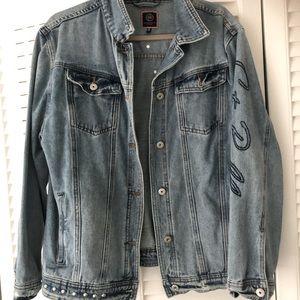 Boom Boom Jean denim trendy jacket sz med